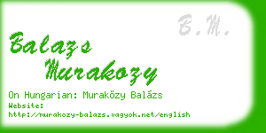 balazs murakozy business card