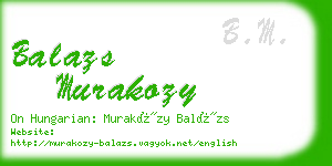balazs murakozy business card